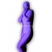 紫色/パープル 透明人間コスチューム ライクラ全身タイツ