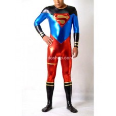 スーパーマン メタリック 光沢 全身タイツ
