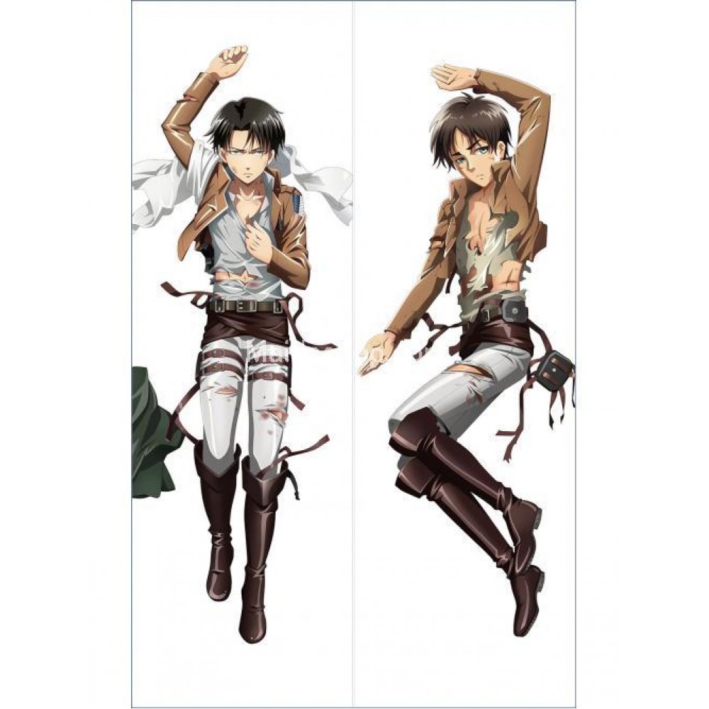 進撃の巨人 リヴァイ兵長 エレン 抱きまくらカバー - キャラクターグッズ 進撃の巨人 リヴァイ兵長 エレン 抱きまくらカバー - キャラクターグッズ