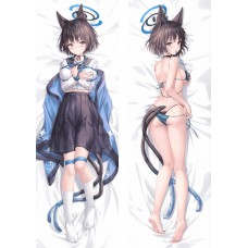 ブルーアーカイブ（ブルアカ）桐生キキョウ 抱き枕カバーアニメ しっぽ付き ネコミミ