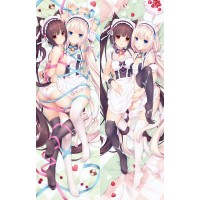 ネコぱら ショコラ バニラ 百合 アニメ 抱き枕 カバー メイド
